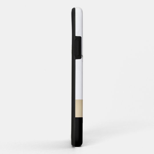 Eleganter personalisierter weißer Marmor Case-Mate iPhone Hülle (Hinten/Rechts)