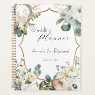 Eleganter persönlicher Hochzeitsplaner Flora Planer