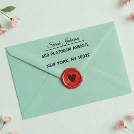 Eleganter persönlicher Rücksende-Adressstempel mit Permastempel