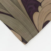 Eleganter Pfau Auf Lila William Morris Inspiriert Fleecedecke (Ecke)