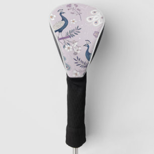 Eleganter Pfau Floral Vintage (11) Golf Headcover