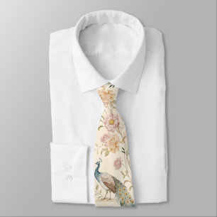 Eleganter Pfau Floral Vintage (11) Krawatte