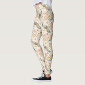 Eleganter Pfau Floral Vintage (11) Leggings (Links)