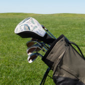 Eleganter Pfau Floral Vintage (7) Golf Headcover (In SItu)