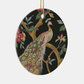 Eleganter Pfau Keramik Ornament (Rechts)