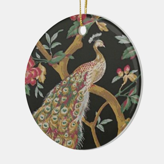 Eleganter Pfau Keramik Ornament (Links)