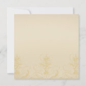 Eleganter Pfau speichert die Datumskarten Save The Date (Rückseite)