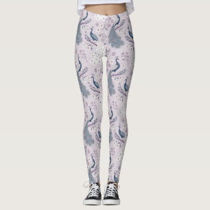 Eleganter Pfauen-Blumen-Vintage (10) Leggings