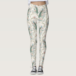Eleganter Pfauen-Blumen-Vintage (2) Leggings