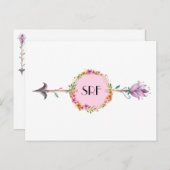 Eleganter Pfeil Postkarte 3 (Vorne/Hinten)