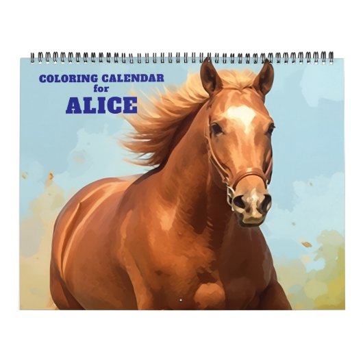 Eleganter Pferde-Malender-Kalender Kalender (Titelbild)