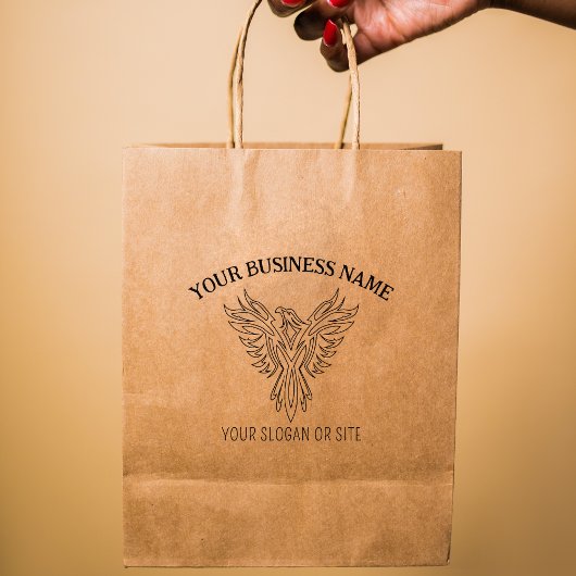 Eleganter Phoenix, kundenorientiertes Geschäft, gr Gummistempel