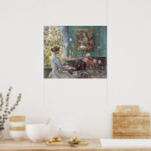 Eleganter Pianist, Improvisation von Childe Hassam Poster (Küche)