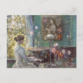 Eleganter Pianist, Improvisation von Childe Hassam Postkarte (Vorderseite)