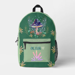 eleganter Pilzherbst Bedruckter Rucksack