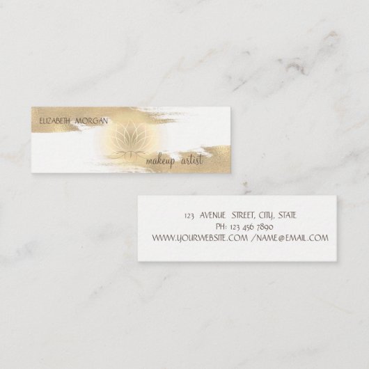 Eleganter Pinakothek Züst Mini Visitenkarte (Vorne/Hinten)