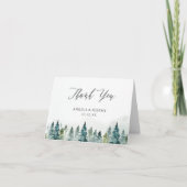 Eleganter Pine Trees Forest Danke (Vorderseite)