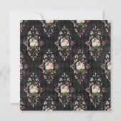 ELEGANTER PINK BACHELORETTE EINLADUNG Blumendruck (Rückseite)