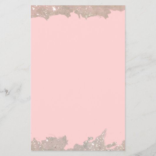 Eleganter Pink Beauty Salon Preisliste Flyer (Hinten)