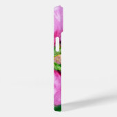 Eleganter Pink Floral Monogram Case-Mate iPhone Ca Hülle (Rückseite / Rechts)