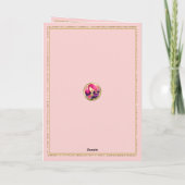 Eleganter Pink Gold Mother's Day Keepake Karte (Rückseite)