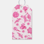 Eleganter Pink Kitsch Wasserfarbenfrohe Dolcefarni Geschenkanhänger (Vorderseite)