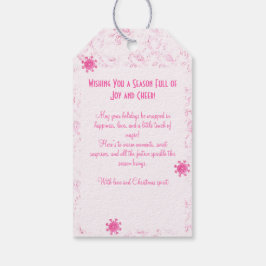 Eleganter Pink Kitsch Wasserfarbenfrohe Dolcefarni Geschenkanhänger