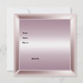 Eleganter Pink Pearl White Jewel Geburtstag Einladung (Rückseite)