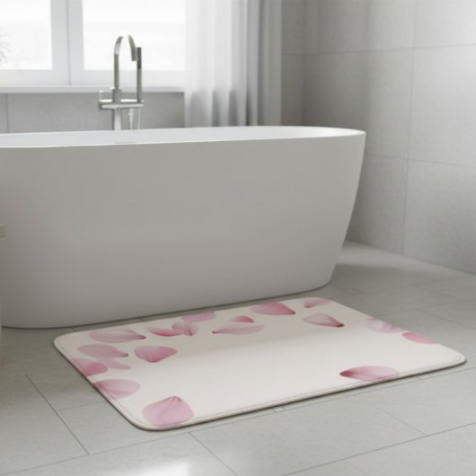 Eleganter Pink Petal Bath Mat Badematte