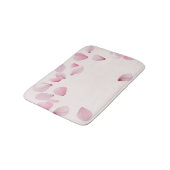 Eleganter Pink Petal Bath Mat Badematte (Schrägansicht)