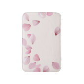 Eleganter Pink Petal Bath Mat Badematte (Vorderseite Vertikal)