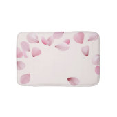 Eleganter Pink Petal Bath Mat Badematte (Vorderseite)