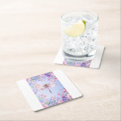 Eleganter Pink-Rosa-Dragonfly-Untersetzer Rechteckiger Pappuntersetzer (Vor Ort)