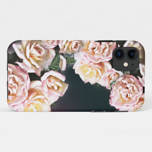 Eleganter Pink Roses I-Phone Case (Rückseite (Horizontal))