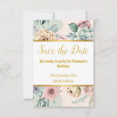 ELEGANTER PINK SPRING FLORAL RESPONSE RSVP CARD KARTE (Vorderseite)