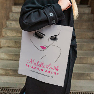 Eleganter Pink und Gray Lash Extension Schönheitss Tasche