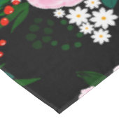 Eleganter Pink und Weiß Aquarellfarbe Farbe Farbe  Tischdecke (Schrägansicht)