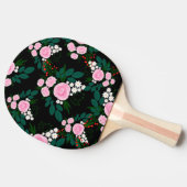 Eleganter Pink und Weiß Aquarellfarbe Farbe Farbe Tischtennis Schläger (Seitenansicht)