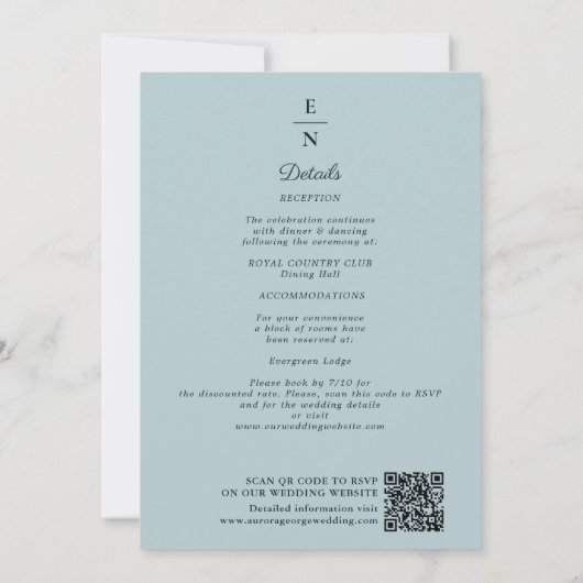 Eleganter Pinker Pfingstrosen Art Nouveau QR Code  Einladung (Rückseite)