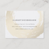 Eleganter Pinsel mit Text für Monogramm-Skript Visitenkarte (Rückseite)