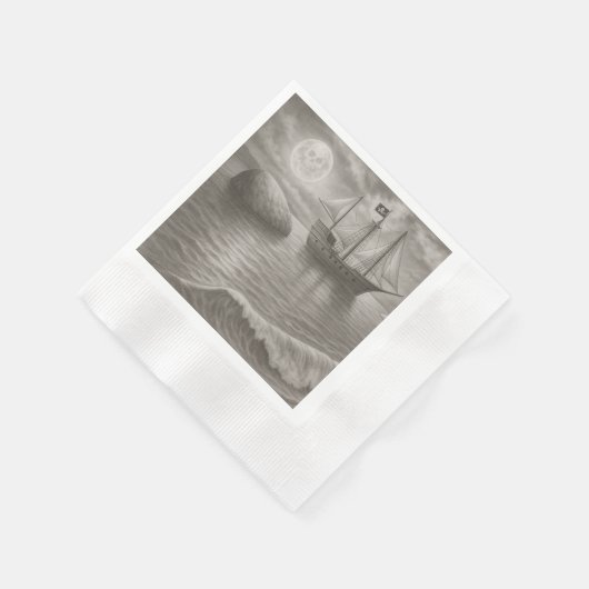 Eleganter Pirate Serviette (Ecke)