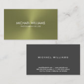 Eleganter Plädiert Professioneller Goldbrasse Visitenkarte (Vorne/Hinten)