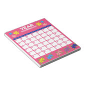 Eleganter Planer für ein schön organisiertes Jahr Notizblock (angewinkelt)