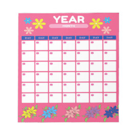 Eleganter Planer für ein schön organisiertes Jahr Notizblock