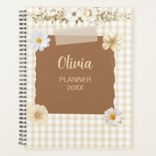 Eleganter Planer mit Akzenten für weiche Briefmark