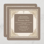 Eleganter Platz Einladung (Vorne/Hinten)