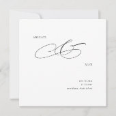 Eleganter Platz Hochzeit Speichern Sie das Datum Save The Date (Vorderseite)