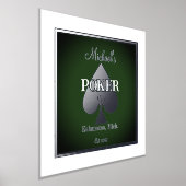 Eleganter Poker Kartenspielen Foil Akzent Foliendrucke (Ablage )