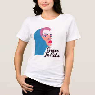 Eleganter Pop Kunst, Dichtung und Musik Tri-Blend Shirt