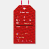 Eleganter Preis Geschenkanhänger (Rückseite)